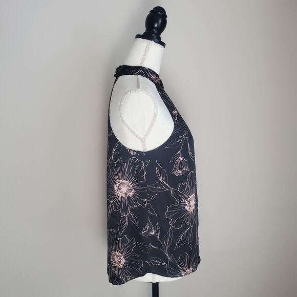 Joie Cedra Black Floral Silk Top XS - Picture 2 of 8